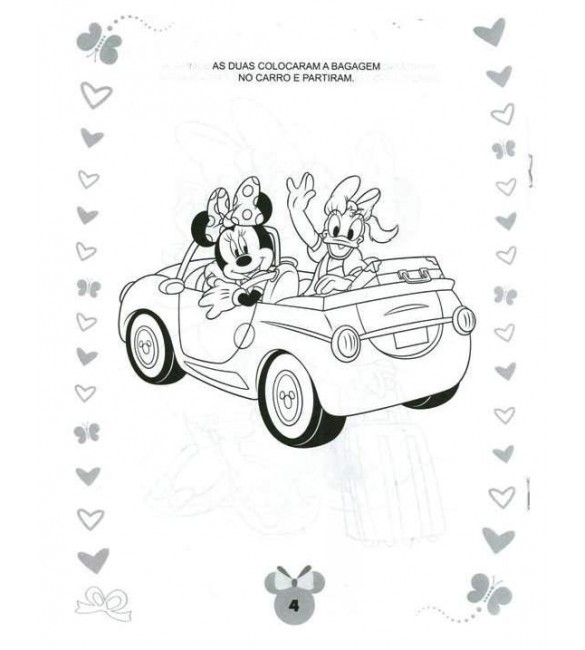 LIVRO Minnie DISNEY - LER E COLORIR + giz de cera